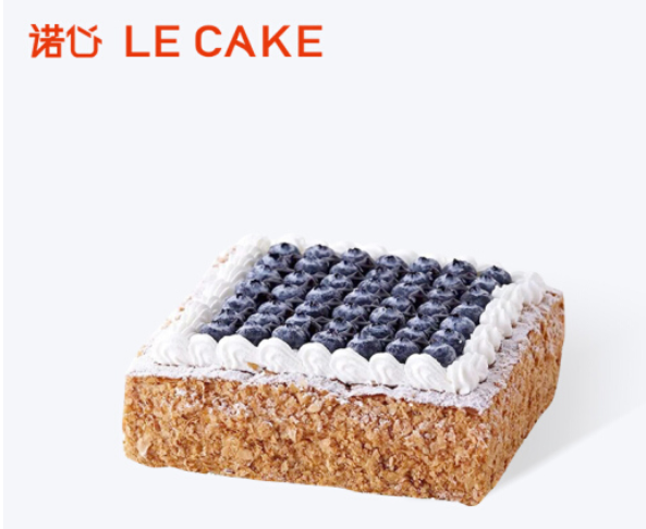 诺心lecake蓝莓拿破仑蛋糕